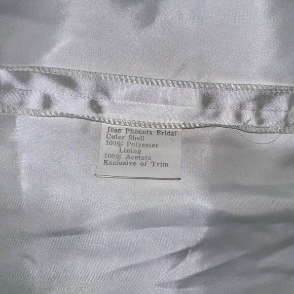 Jean Phoenix Bridal Vintage Wedding Dress with Train - Picture 14 of 15